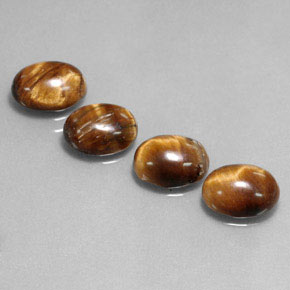  ct natürliche brauner Tiger's Eye-Edelsteine, Oval Schliff, Lichtundurchlässig