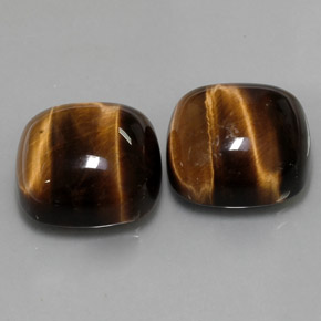  ct natürliche brauner Tiger's Eye-Edelsteine, Kissenschliff, Lichtundurchlässig