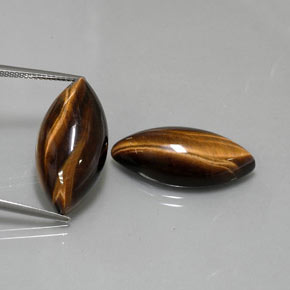  ct natürliche brauner Tiger's Eye-Edelsteine, Marquise, Lichtundurchlässig