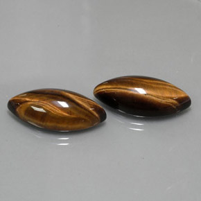  ct natürliche brauner Tiger's Eye-Edelsteine, Marquise, Lichtundurchlässig
