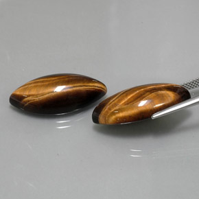  ct natürliche brauner Tiger's Eye-Edelsteine, Marquise, Lichtundurchlässig