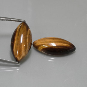  ct natürliche brauner Tiger's Eye-Edelsteine, Marquise, Lichtundurchlässig