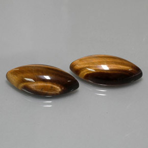 ct natürliche brauner Tiger's Eye-Edelsteine, Marquise, Lichtundurchlässig