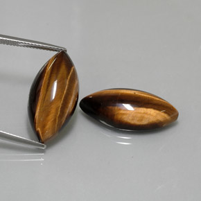  ct natürliche brauner Tiger's Eye-Edelsteine, Marquise, Lichtundurchlässig