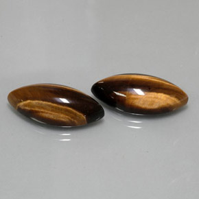  ct natürliche brauner Tiger's Eye-Edelsteine, Marquise, Lichtundurchlässig
