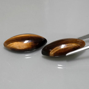  ct natürliche brauner Tiger's Eye-Edelsteine, Marquise, Lichtundurchlässig