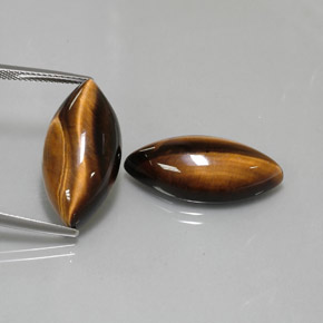  ct natürliche brauner Tiger's Eye-Edelsteine, Marquise, Lichtundurchlässig