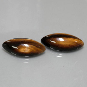  ct natürliche brauner Tiger's Eye-Edelsteine, Marquise, Lichtundurchlässig