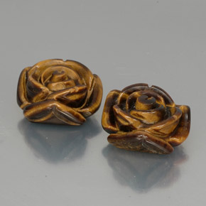  ct natürliche gold-braun Tigerauge-Edelsteine, Ausgefallene Form, Lichtundurchlässig