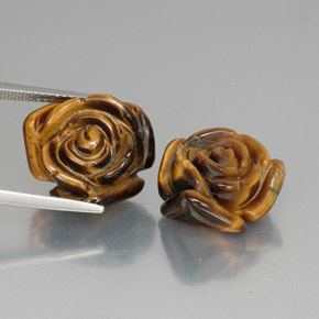  ct natürliche brauner Tiger's Eye-Edelsteine, Fantasieschliff, Lichtundurchlässig