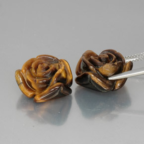  ct natürliche brauner Tiger's Eye-Edelsteine, Fantasieschliff, Lichtundurchlässig
