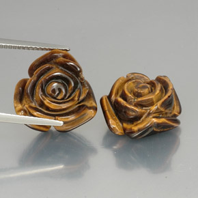  ct natürliche brauner Tiger's Eye-Edelsteine, Fantasieschliff, Lichtundurchlässig