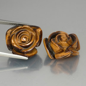  ct natürliche brauner Tiger's Eye-Edelsteine, Fantasieschliff, Lichtundurchlässig
