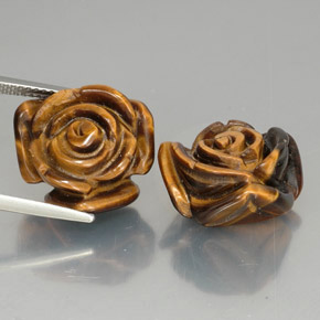  ct natürliche brauner Tiger's Eye-Edelsteine, Fantasieschliff, Lichtundurchlässig
