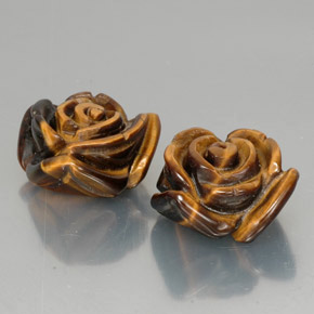  ct natürliche brauner Tiger's Eye-Edelsteine, Fantasieschliff, Lichtundurchlässig