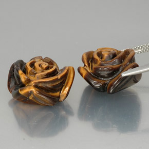  ct natürliche brauner Tiger's Eye-Edelsteine, Fantasieschliff, Lichtundurchlässig