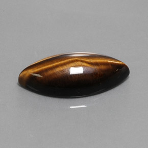 13,03 ctw natürlicher brauner Tiger's Eye, Marquise, Lichtundurchlässig