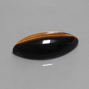 13,51 ctw natürlicher brauner Tiger's Eye, Marquise, Lichtundurchlässig