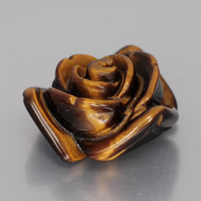 9,17 ctw natürlicher gold-braun Tigerauge, Ausgefallene Form, Lichtundurchlässig