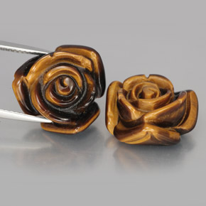  ct natürliche brauner Tiger's Eye-Edelsteine, Fantasieschliff, Lichtundurchlässig