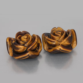  ct natürliche brauner Tiger's Eye-Edelsteine, Fantasieschliff, Lichtundurchlässig
