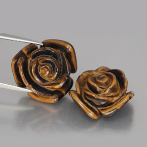  ct natürliche brauner Tiger's Eye-Edelsteine, Fantasieschliff, Lichtundurchlässig