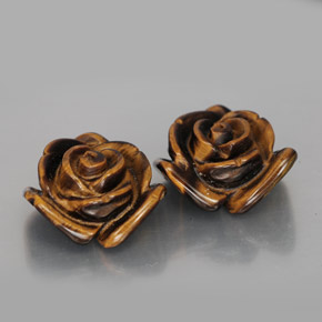  ct natürliche brauner Tiger's Eye-Edelsteine, Fantasieschliff, Lichtundurchlässig