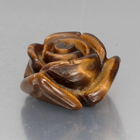 11,88 ctw natürlicher brauner Tiger's Eye, Fantasieschliff, Lichtundurchlässig