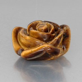 10,53 ctw natürlicher brauner Tiger's Eye, Fantasieschliff, Lichtundurchlässig