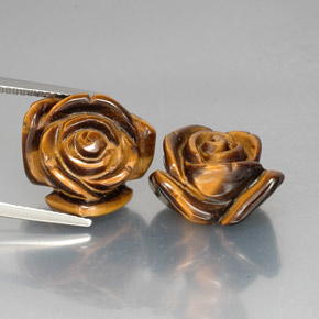  ct natürliche brauner Tiger's Eye-Edelsteine, Fantasieschliff, Lichtundurchlässig