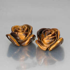  ct natürliche brauner Tiger's Eye-Edelsteine, Fantasieschliff, Lichtundurchlässig