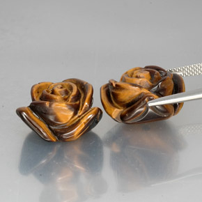  ct natürliche brauner Tiger's Eye-Edelsteine, Fantasieschliff, Lichtundurchlässig