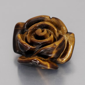 12,49 ctw natürlicher brauner Tiger's Eye, Fantasieschliff, Lichtundurchlässig