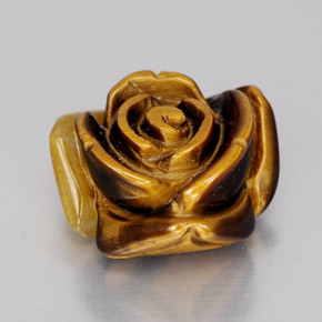 11,74 ctw natürlicher brauner Tiger's Eye, Fantasieschliff, Lichtundurchlässig