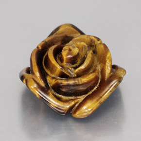 11,62 ctw natürlicher brauner Tiger's Eye, Fantasieschliff, Lichtundurchlässig