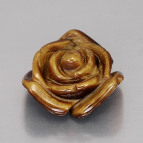 10,60 ctw natürlicher brauner Tiger's Eye, Fantasieschliff, Lichtundurchlässig