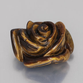 11,76 ctw natürlicher brauner Tiger's Eye, Fantasieschliff, Lichtundurchlässig