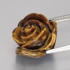 9,17 ctw natürlicher gold-braun Tigerauge, Ausgefallene Form, Lichtundurchlässig