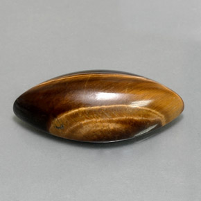12,99 ctw natürlicher brauner Tiger's Eye, Marquise, Lichtundurchlässig