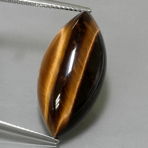 13,60 ctw natürlicher brauner Tiger's Eye, Marquise, Lichtundurchlässig