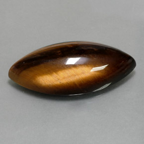 13,60 ctw natürlicher brauner Tiger's Eye, Marquise, Lichtundurchlässig