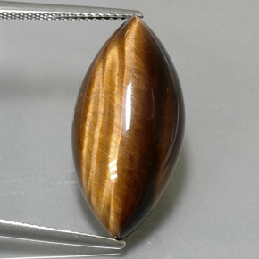 12,55 ctw natürlicher brauner Tiger's Eye, Marquise, Lichtundurchlässig