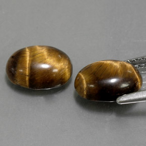  ct natürliche brauner Tiger's Eye-Edelsteine, Oval Schliff, Lichtundurchlässig