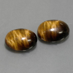  ct natürliche brauner Tiger's Eye-Edelsteine, Oval Schliff, Lichtundurchlässig
