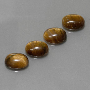  ct natürliche brauner Tiger's Eye-Edelsteine, Oval Schliff, Lichtundurchlässig