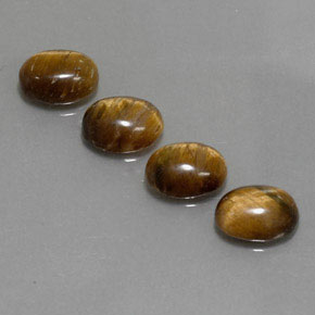  ct natürliche brauner Tiger's Eye-Edelsteine, Oval Schliff, Lichtundurchlässig