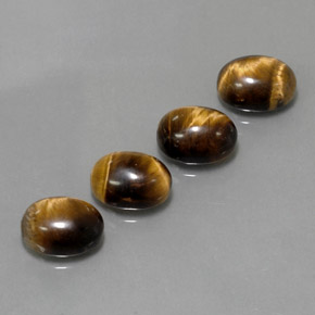  ct natürliche brauner Tiger's Eye-Edelsteine, Oval Schliff, Lichtundurchlässig