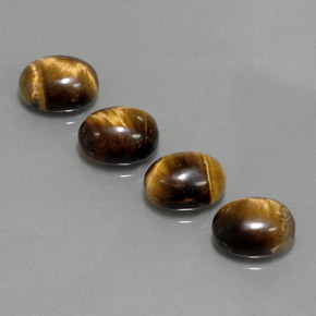  ct natürliche brauner Tiger's Eye-Edelsteine, Oval Schliff, Lichtundurchlässig
