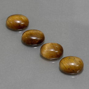 ct natürliche brauner Tiger's Eye-Edelsteine, Oval Schliff, Lichtundurchlässig
