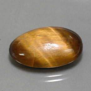 13,32 ctw natürlicher brauner Tiger's Eye, Oval Schliff, Lichtundurchlässig